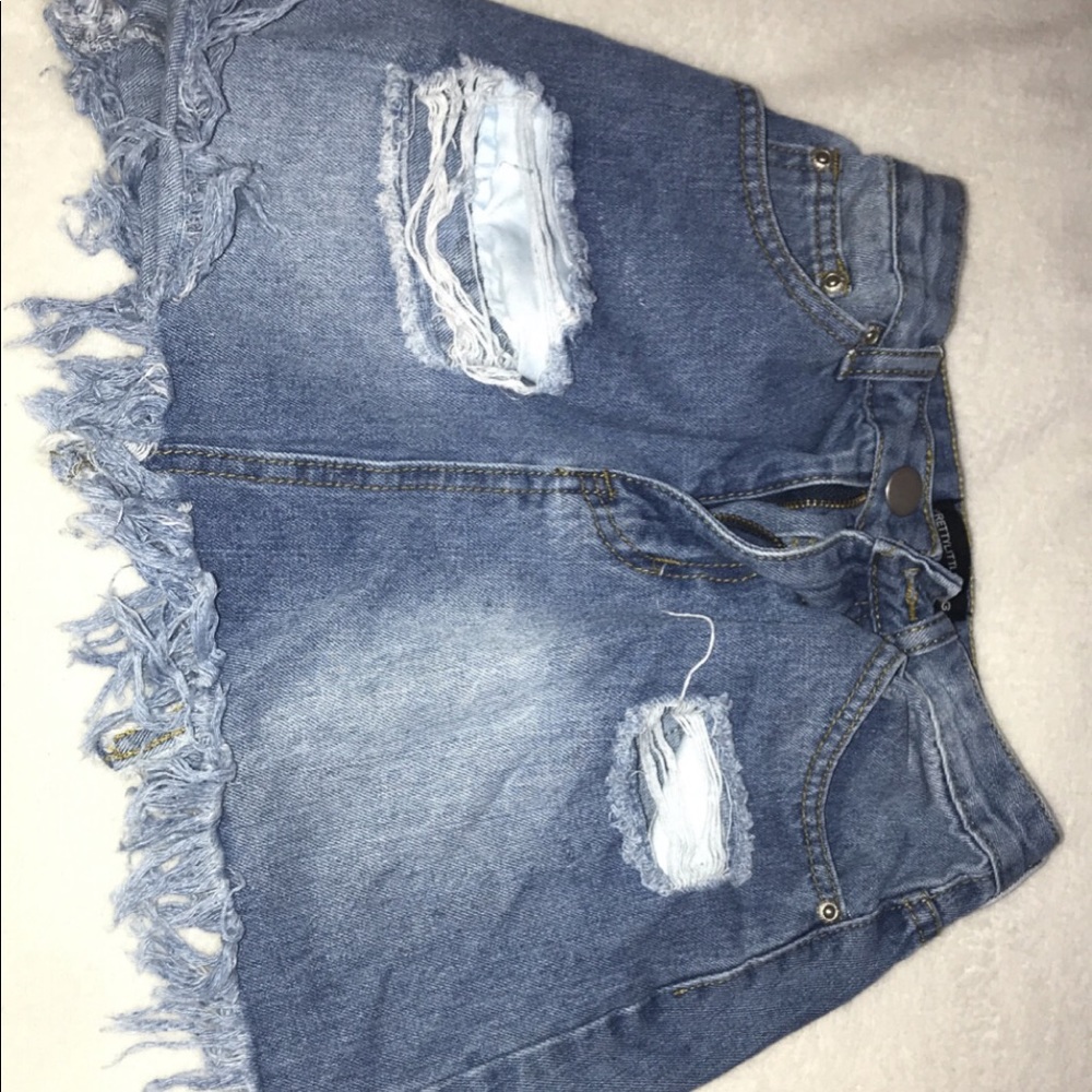 PrettyLittleThing mini jean skirt